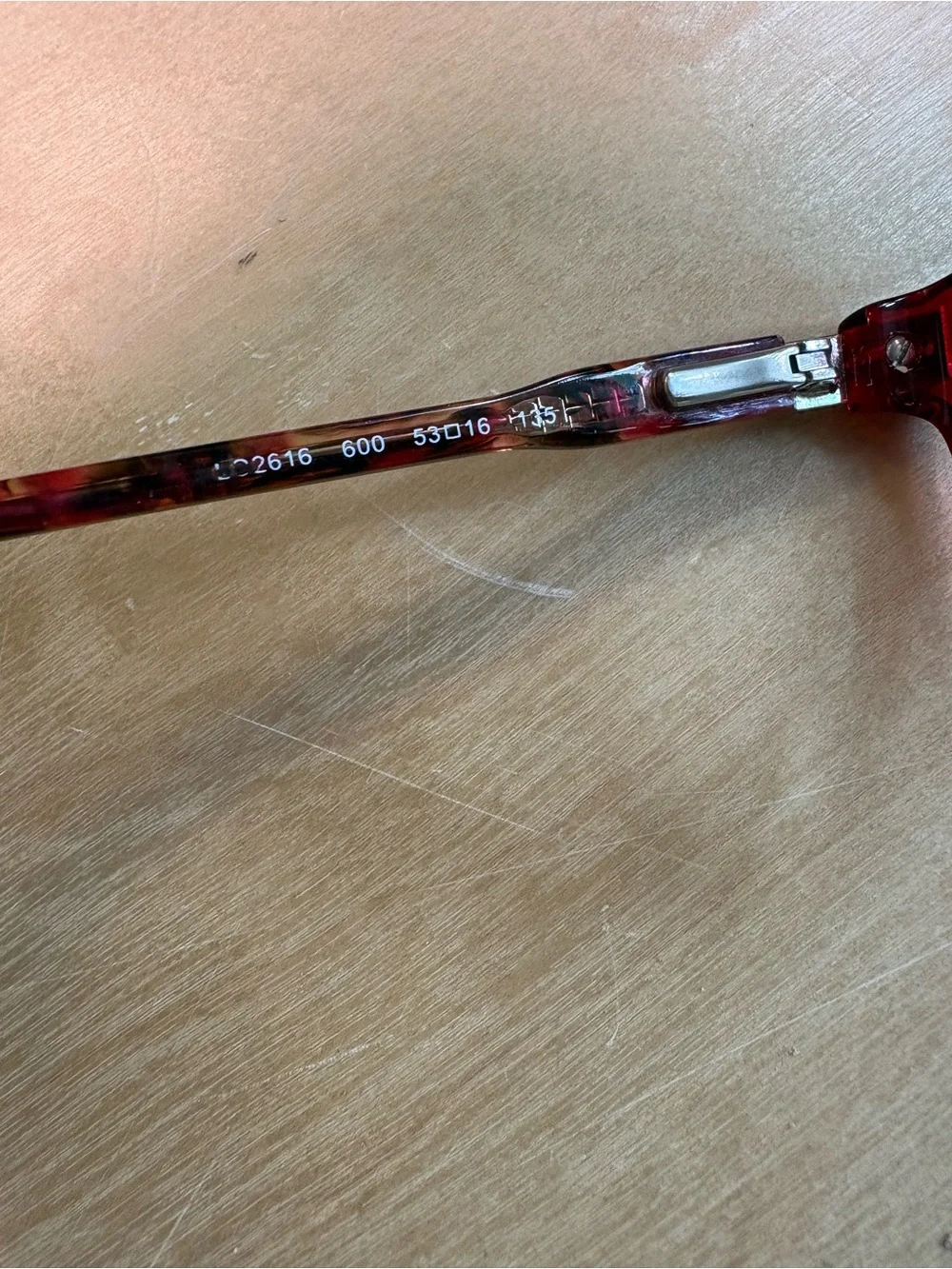 Longchamp Glasses Frames Only Red LO2616 53 16 135 W/case